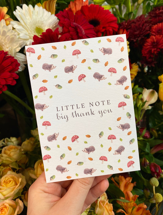 Greeting Card | Little Note, Big Thank You