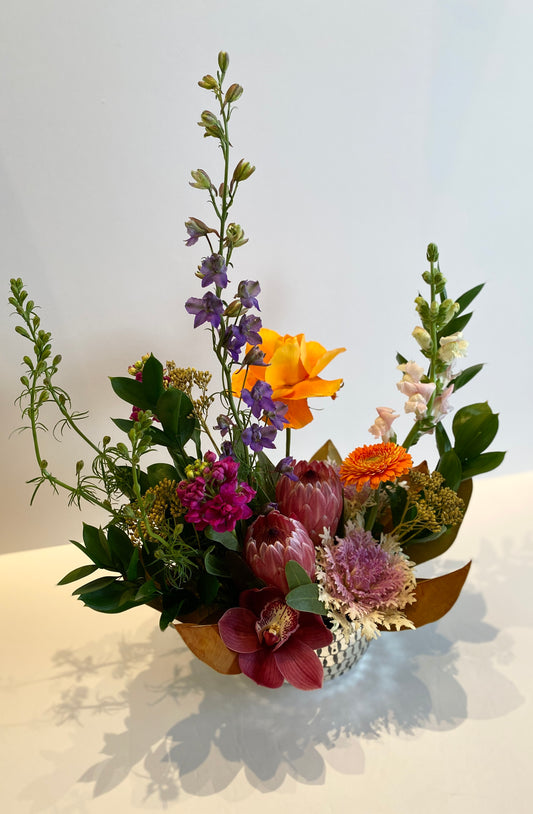 Floral Arrangement in Designer Bowl