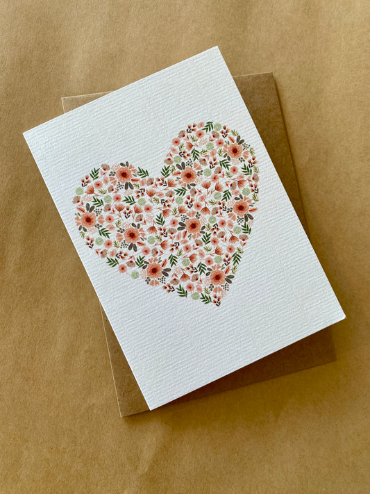 Greeting Card | Floral Heart